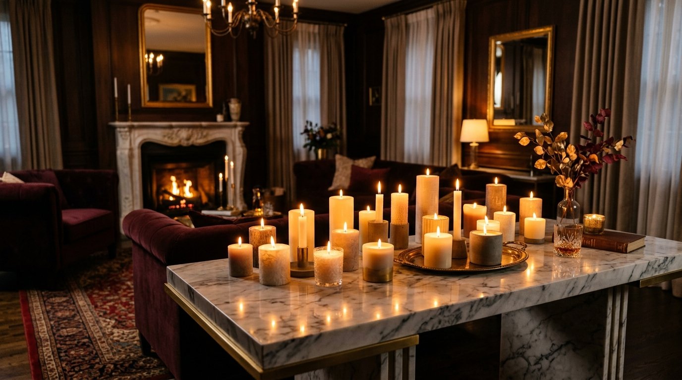Luxury Candle Setup